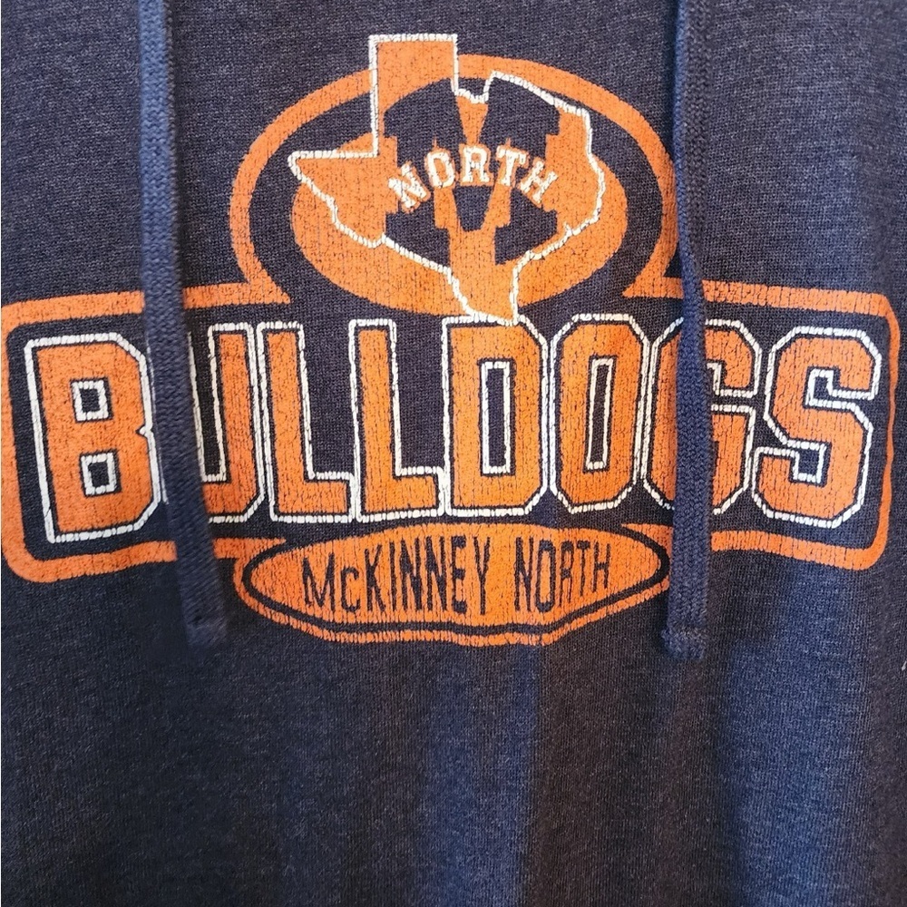 Texas North McKinney north bulldogs school navy blue hoodie size mens medium - Picture 2 of 4